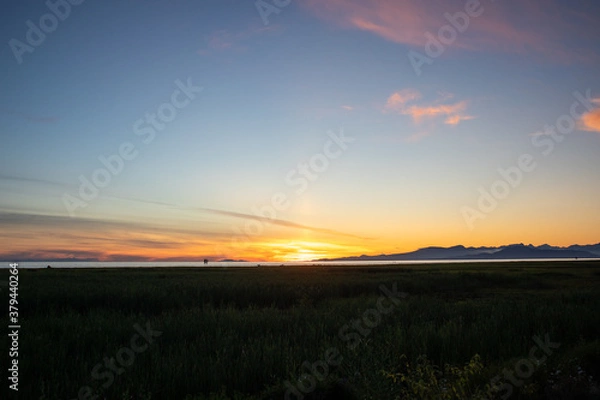 Obraz sunset over the lake
