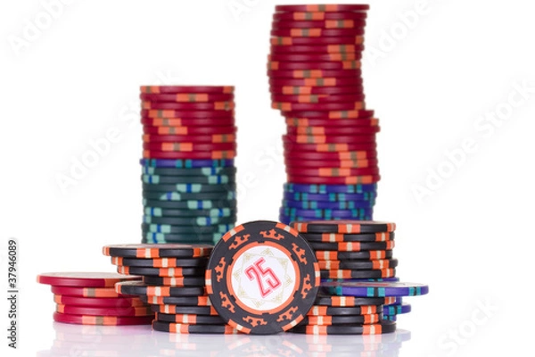 Fototapeta Gambling chips