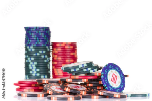 Fototapeta Gambling chips
