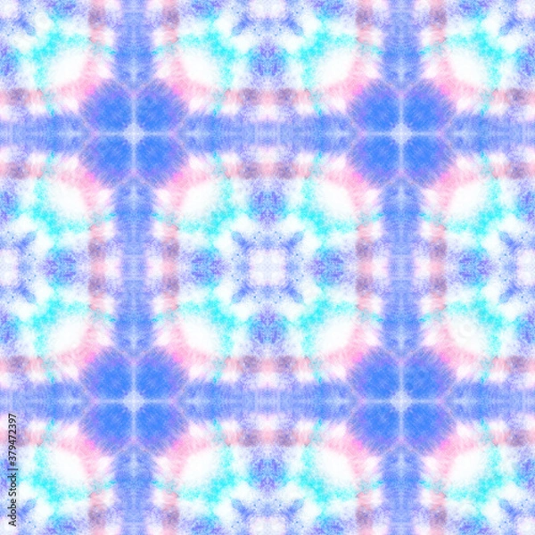 Fototapeta Abstract Watercolour Tile Pattern.