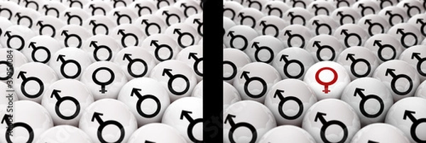 Obraz hombres y mujer