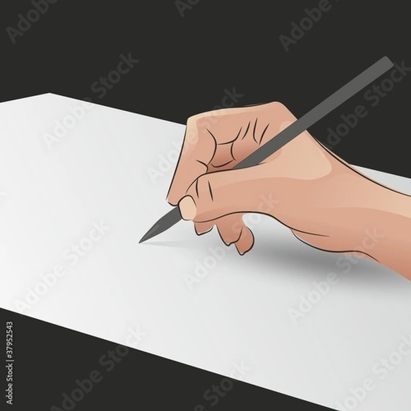 Fototapeta Stifthand1