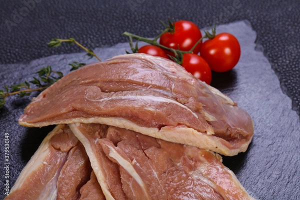 Fototapeta Raw duck breast