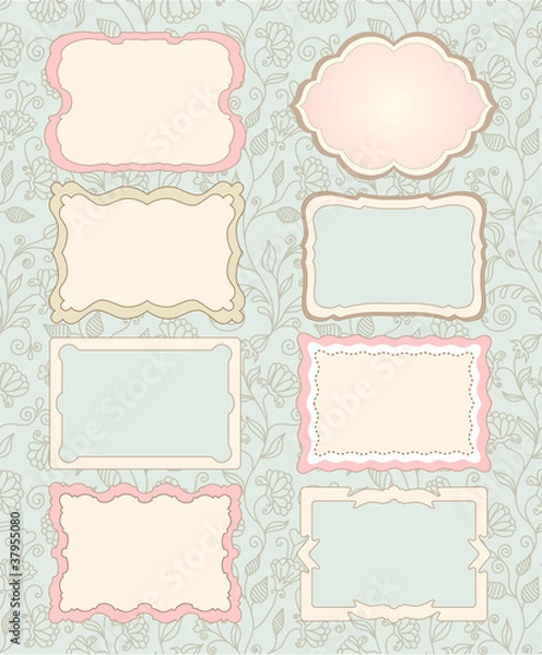 Fototapeta Vector set: vintage labels