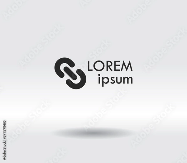 Fototapeta chain link icon, vector illustration. Flat design style