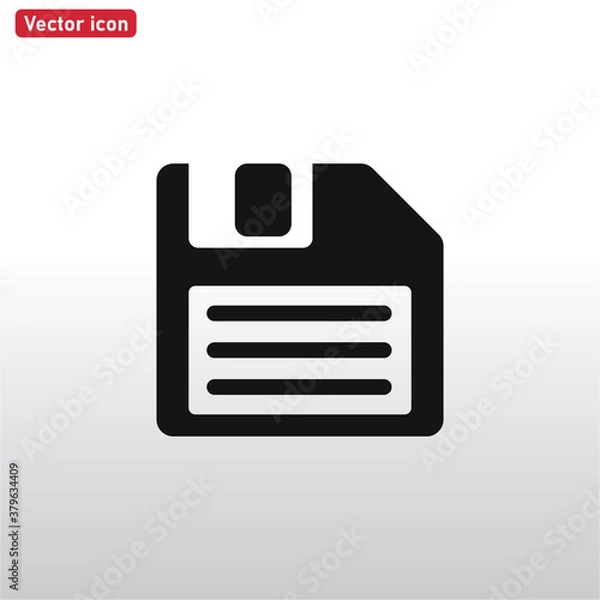 Fototapeta Floppy Disk icon vector eps 10