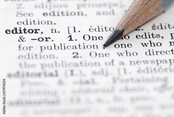 Obraz Editor Definition in English Dictionary.