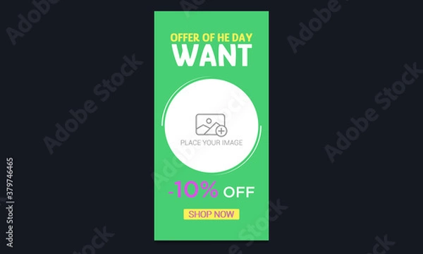 Fototapeta Vector square web banner templates for big and mega sale