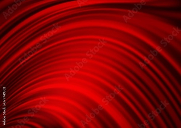 Fototapeta Light Red vector pattern with lines, ovals. A sample with blurred bubble shapes. The elegant pattern for brand book.