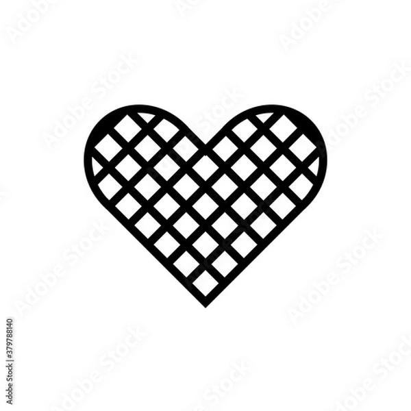 Obraz Waffle Icon Design Vector Template Illustration