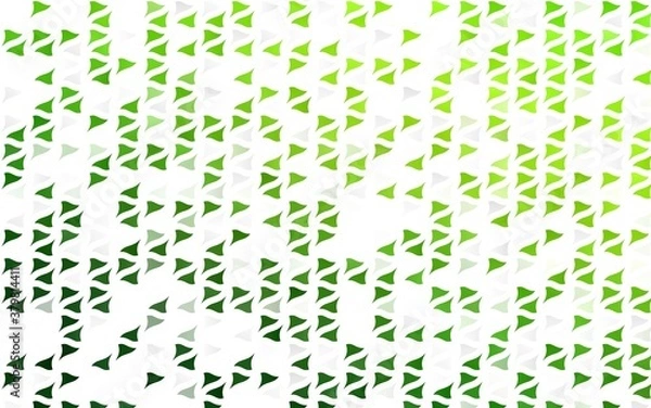 Fototapeta Light Green vector texture in triangular style. Modern abstract illustration with colorful triangles. Pattern for busines ad, booklets, leaflets