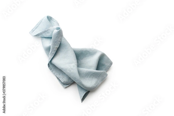 Fototapeta Cotton towel isolated copy space top view