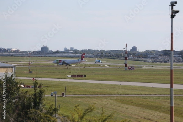 Obraz landing on the runway