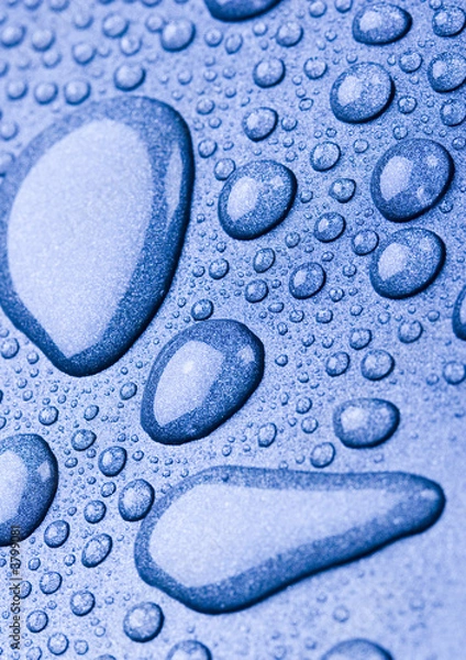 Obraz big water drops and small water drops