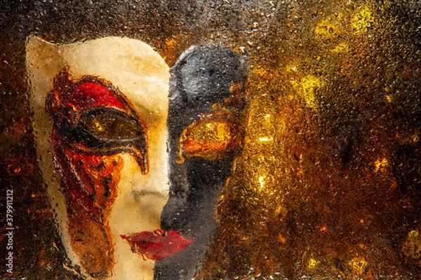 Fototapeta image of mask water drop