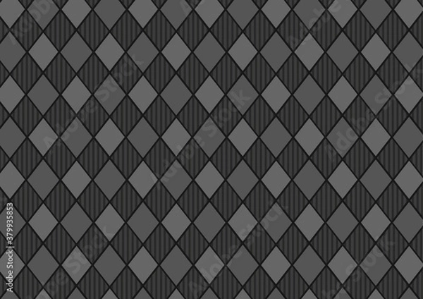 Obraz モノトーンのチェックパターン