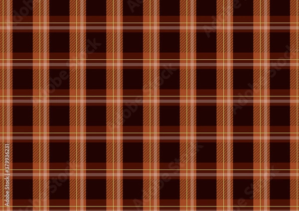 Fototapeta 秋色のチェックパターン