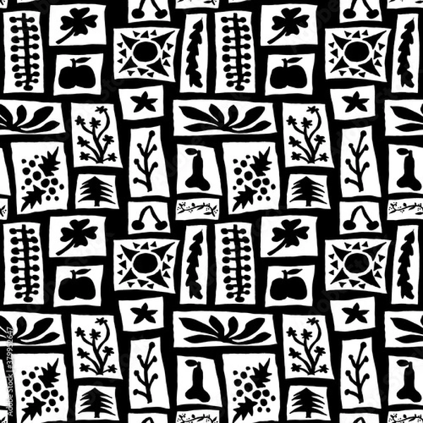 Obraz Black and White Botany