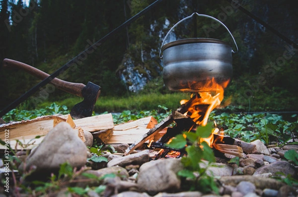 Obraz kettle on fire