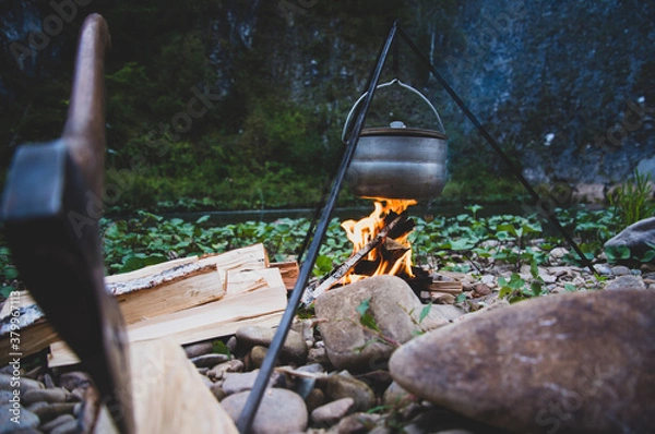 Obraz kettle on fire