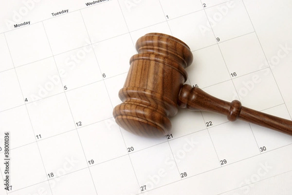 Obraz Gavel and Calendar