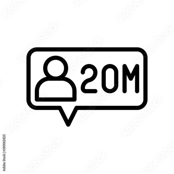 Fototapeta live and streaming related character with message popup and written text vector in lineal style,