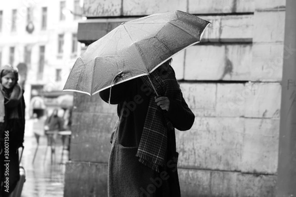 Obraz person with umbrella