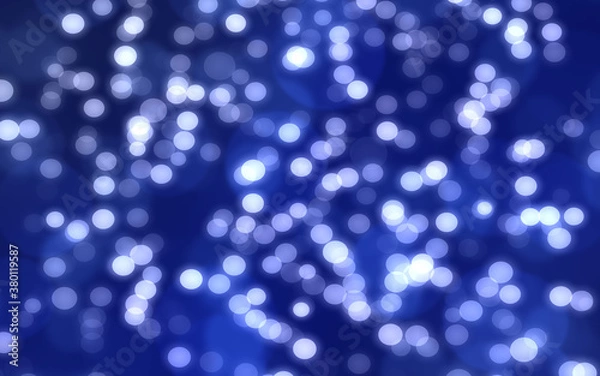 Obraz Blue winter bokeh defocused abstract background.
