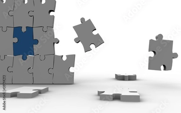 Fototapeta Puzzel Wand