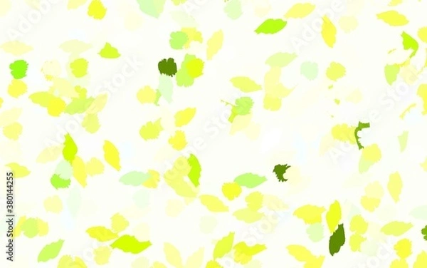 Fototapeta Light Green, Yellow vector texture with abstract forms.