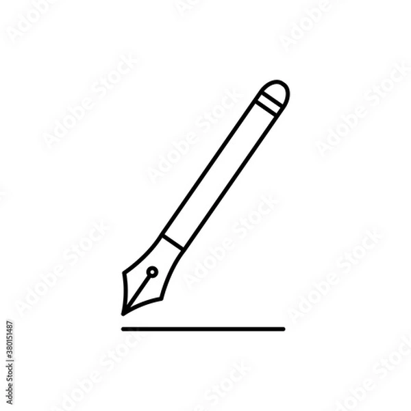 Fototapeta Fountain Pen Icon Design Vector Template Illustration