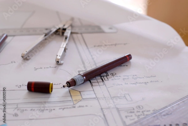 Obraz dessin industriel