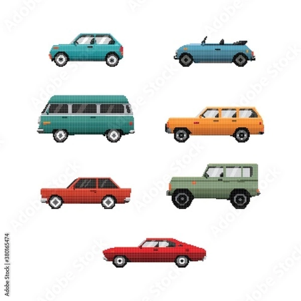 Fototapeta Collection of vehicles