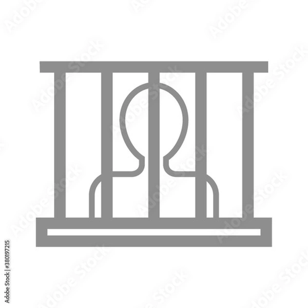 Fototapeta jailed person