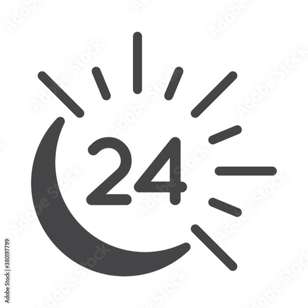 Obraz 24 hour icon