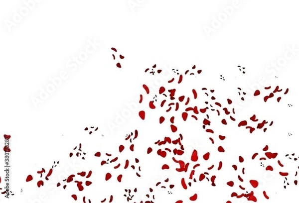 Fototapeta Light Green, Red vector backdrop with abstract shapes.