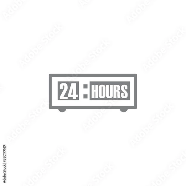 Fototapeta digital clock icon