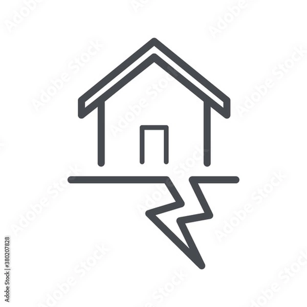 Obraz Earthquake concept