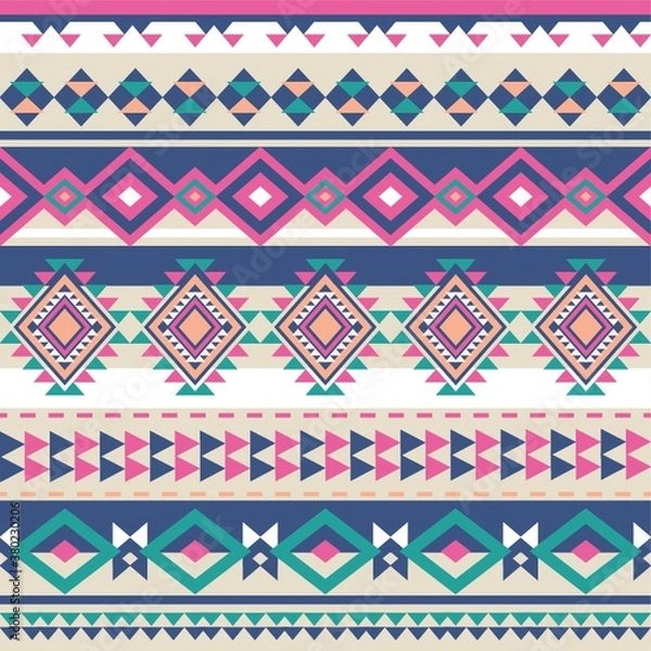 Fototapeta Seamless aztec background