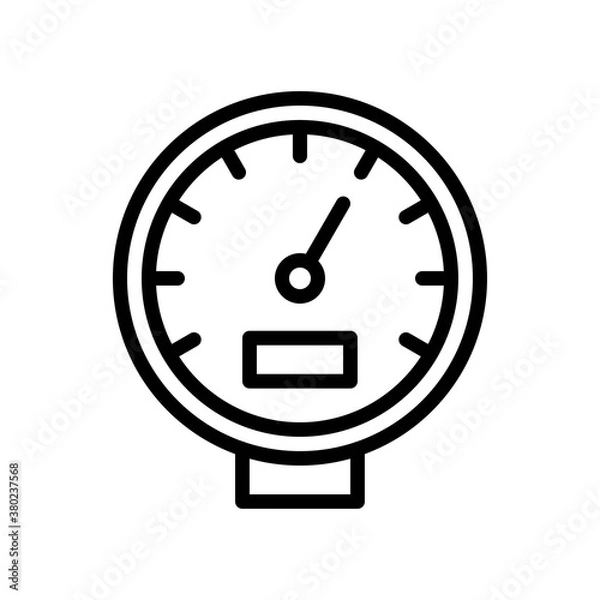 Fototapeta plumber icons related water speed meter or water meter vector in lineal style