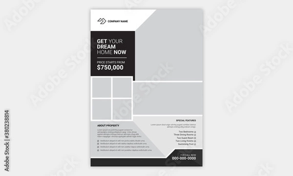 Obraz Real Estate Flyer