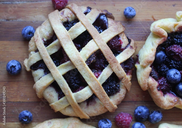 Obraz blueberry and pie