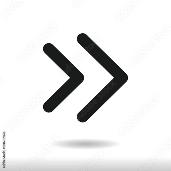 Obraz Right Arrow icon vector eps 10