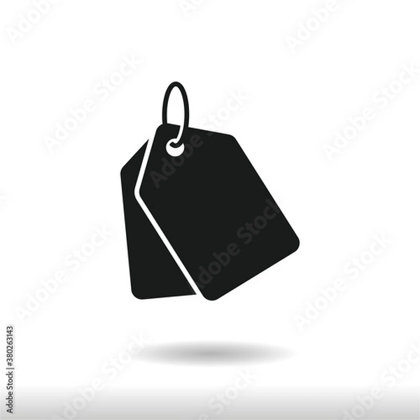 Fototapeta Tag icon vector. Price Tage sign