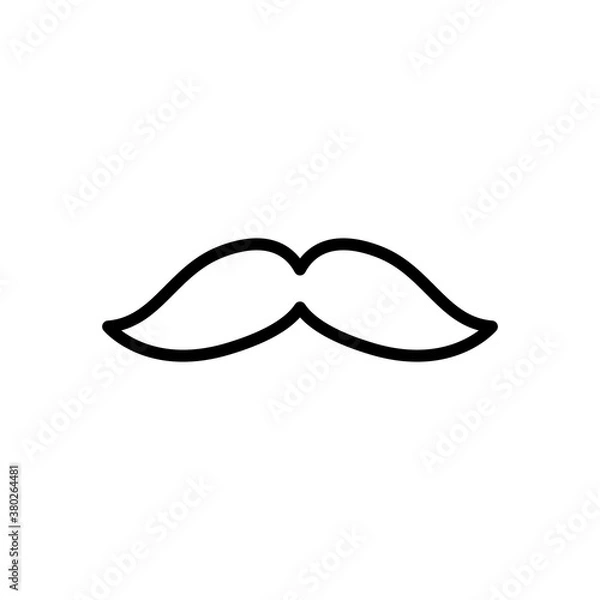 Obraz Mustache Icon Design Vector Template Illustration