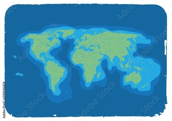 Fototapeta world map design