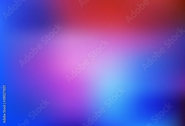 Fototapeta Light Blue, Red vector blurred and colored pattern.