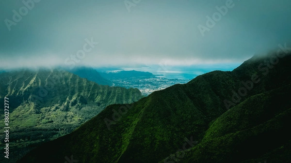Obraz Konahuanui, Koolau Range, Oahu, Hawaii