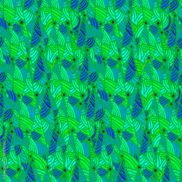 Obraz Sea of Spears green and blue