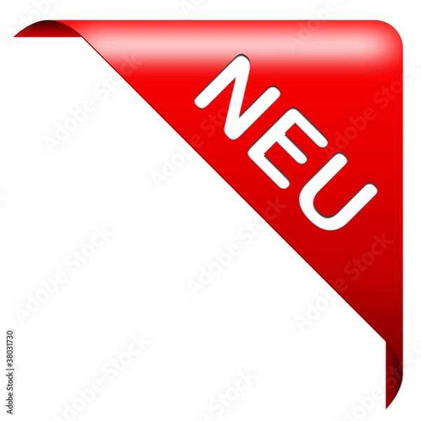 Fototapeta Neu Button Ecke